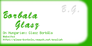 borbala glasz business card